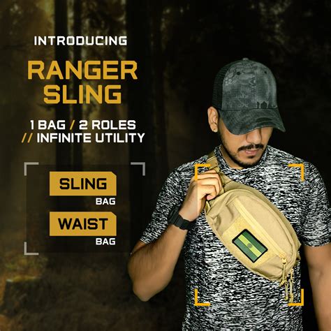 Ranger Sling Bag by DeltaTac – Tactical Sling & Waist Bag | 1 Bag, 2 ...