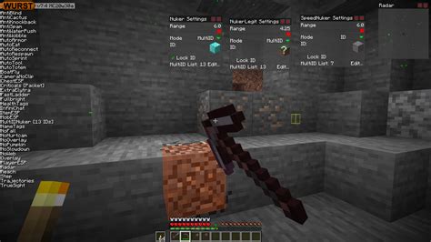 Wurst Hacking Client 的图像结果