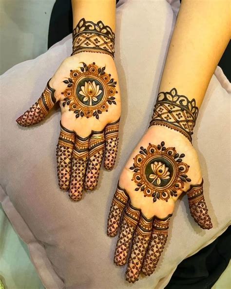 Royal Front Hand Mehndi Design for Bride - 2025