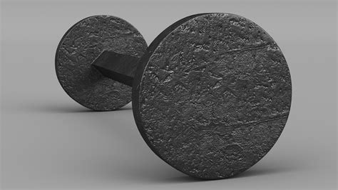 3D Naval Cannon Bar Shot Flat | 3D Molier International