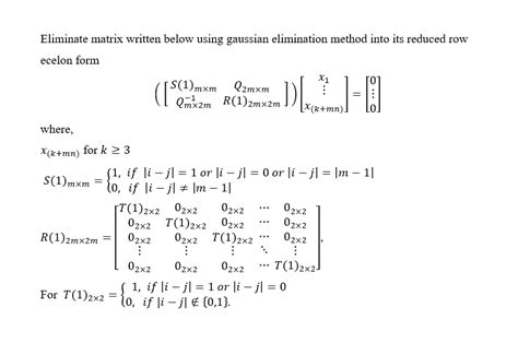 Image result for Gaussian Method Matrix
