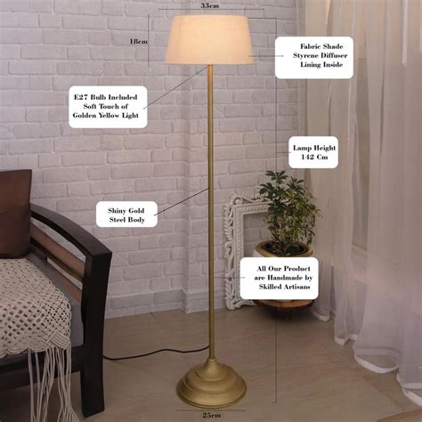 Buy HOMESAKE Metal Floor Lamp from Homesake at just INR 4398.0