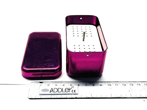 ADDLER DENTAL ENDO BOX WITH BUR FILE 50 HOLES AUTOCLAVABLE (ASSORTED ...