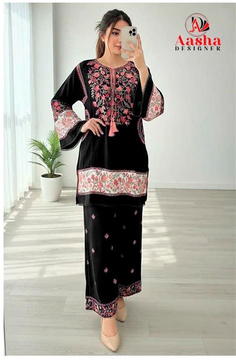 Aasha 1192 A To C Reyon With Embroidery Work Salwar Kameez