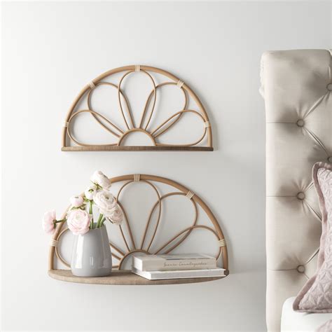 Kelly Clarkson Home Boho Coastal Set of 2 Metal Flower Arched Wall ...