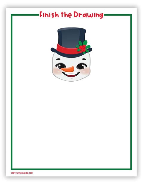 13 Christmas Drawing Activities: Finish the Picture (Free PDF ...