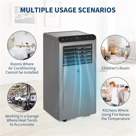 MilleLoom 8000 BTU Portable Air Conditioners, 4-In-1 Portable India | Ubuy