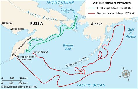 Bering Strait | Land Bridge, Map, Definition, & Distances | Britannica