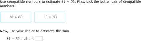 Image result for Use Compatible Numbers to Estimate