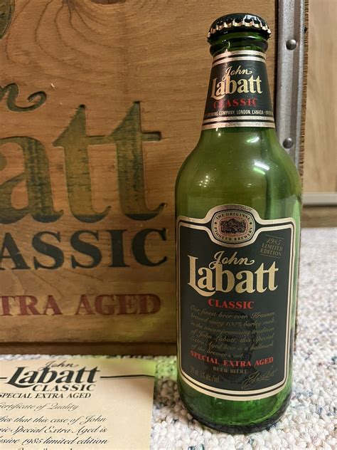 Vintage John Labatt Classic Wooden Beer Crate Box Brewing Special Extra ...