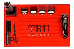 Buy TRU BARBER Organizer Mat 18" X 13" (RED) Flexible PVC Station Mat ...