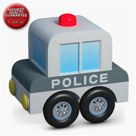 Construction Icons 47 Police Car 3D Model $10 - .3ds .fbx .max .obj ...