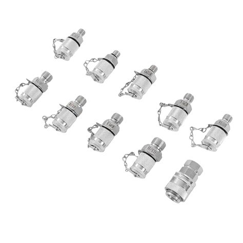 SINOCMP 10pcs Test Coupling Fittings for Hydraulic Pressure Gauge Test ...