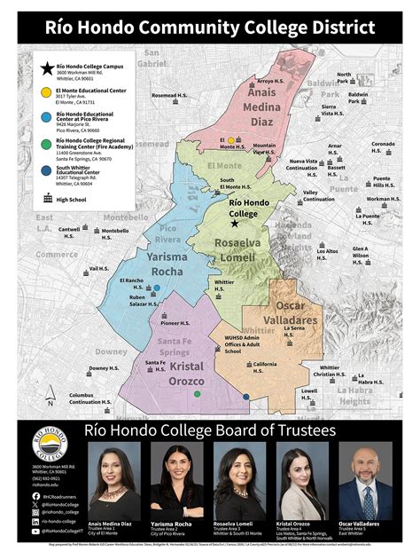 District Map / Trustee Areas - Río Hondo College | Whittier, CA