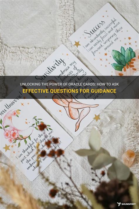 Unlocking The Power Of Oracle Cards: How To Ask Effective Questions For ...