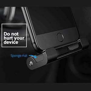Baseus Backseat Car Holder for iPhone 7 8 X Adjustable Car Mount Holder ...