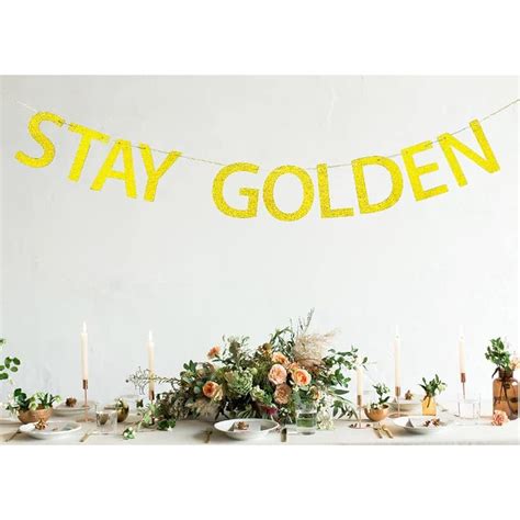 Golden Girls Party Decorations Stay Golden Banner, | Ubuy India