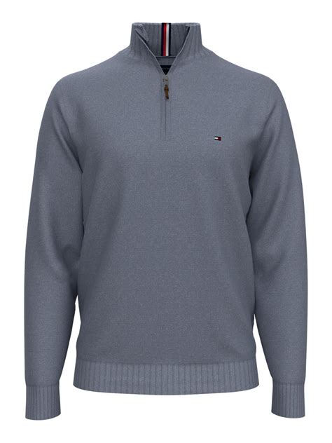 Tommy Hilfiger Mens 1/4 Zip Mockneck Sweatshirt - Walmart.com