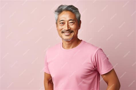 Premium AI Image | a man with a pink shirt and a smile