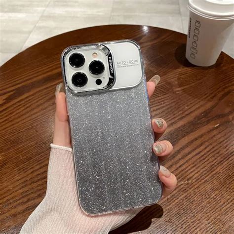 LuxuryKase Glitter Shockproof Transparent Back Cover for iPhone 13 Pro ...