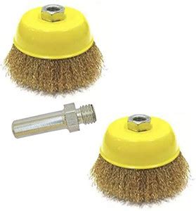 Kshivi Thread Wire Cup Brush For Removing Rust With Drill Attachment ...