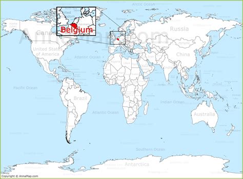 Belgium Location In World Map