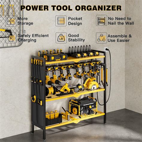 NattyDot Large Power Tool Organizer Cart with Charging India | Ubuy