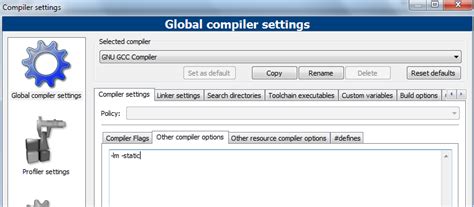 Image result for Configurar Compilador Code Blocks