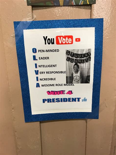 Election Poster Ideas High School Free School Campaign Poster Template