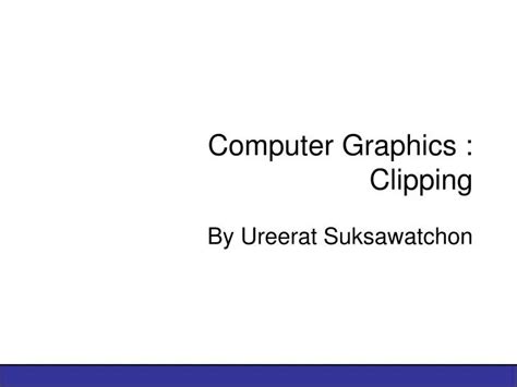 Image result for Clipping in Computer Graphics Notes