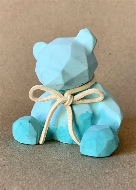 Get Concrete Table Ornament - Teddy - Mint at ₹ 950 | LBB Shop