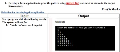 Image result for Print Pattern in Java Types Variable