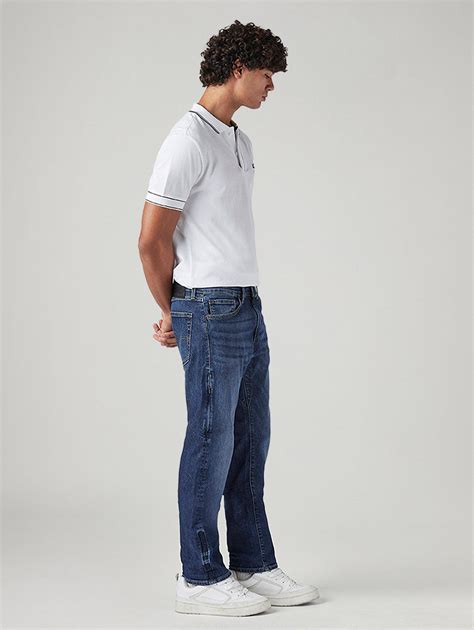 Men's 505 Blue Straight Fit Mid Rise Commuter Jeans – Levis India Store