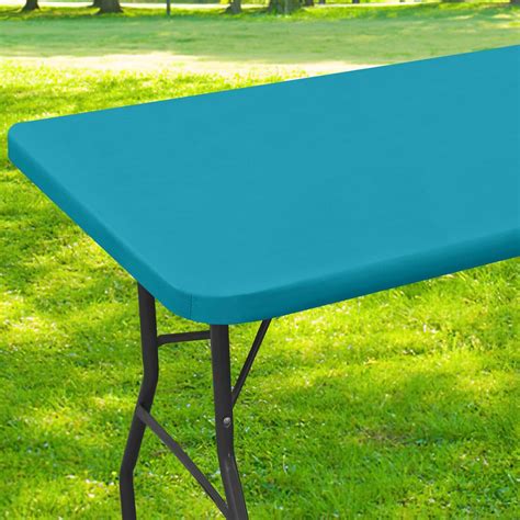 Smiry Rectangle Picnic Table Cloth, Waterproof Elastic Fitted ...