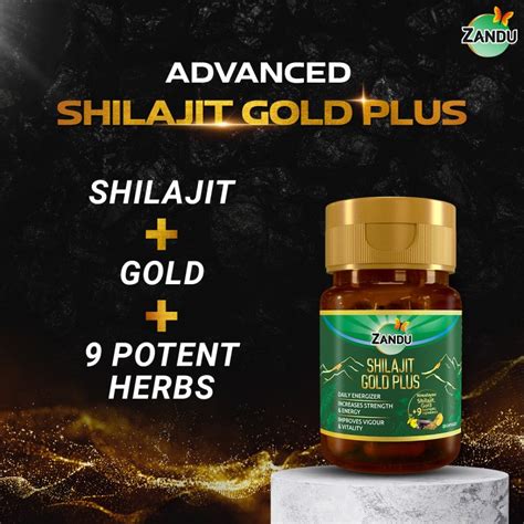 Buy 100% Pure Shilajit Gold Plus Capsules with 24k Gold