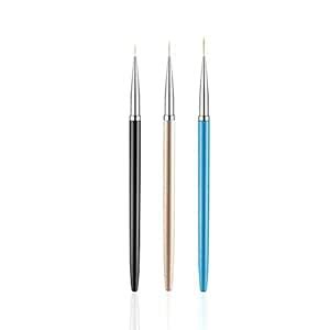 Buy 3PCS Nail Art Liner Brushes, UV Gel Painting Acrylic Nail Design ...