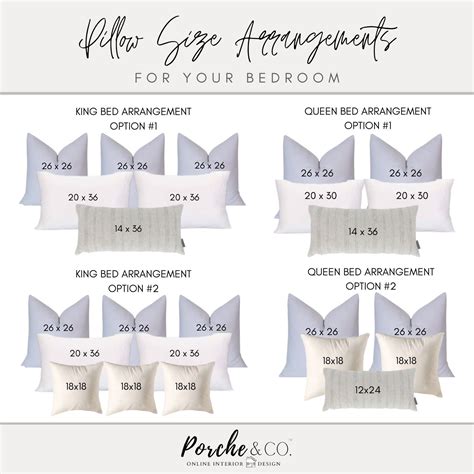 Bedroom Throw Pillow Size Guide