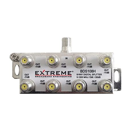 Extreme 8 Way Balanced HD Digital 1GHz HIGH Performance Horizontal Coax ...