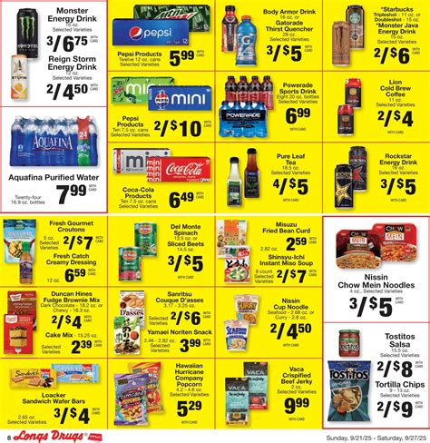 Longs Weekly Ad Sale September 21 – September 27, 2025