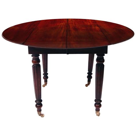 19th Century Louis Philippe Mahogany Round Drop-Leaf Table at 1stDibs ...