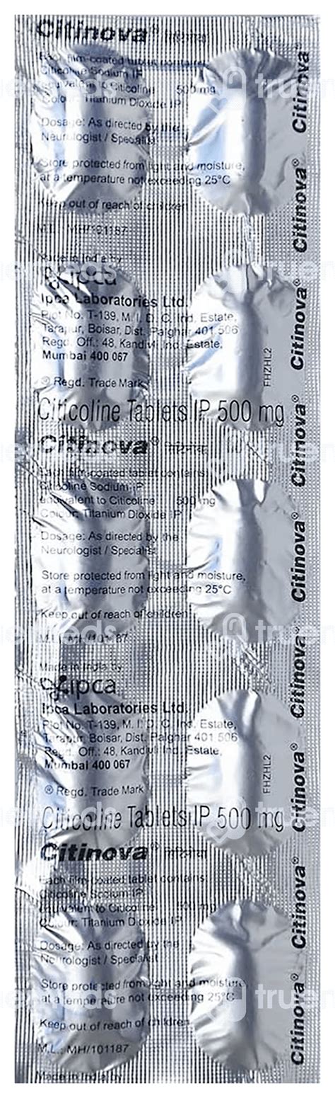 Citinova Tablet: Uses, Side Effects, Price & Substitutes