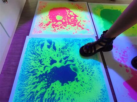 Hf Custom Sensory Toys 9pcs Uv Liquid Sensory Floor Tiles Sensory Mats ...