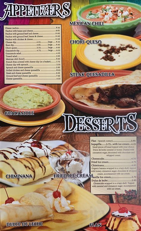 Mexico Viejo menus in Vermillion, South Dakota, United States