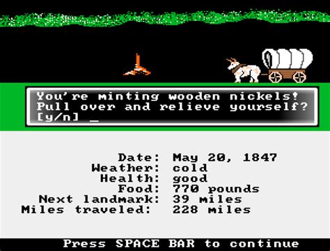 You Have Not Died of Dysentery Is The Oregon Trail With More Pitstops ...