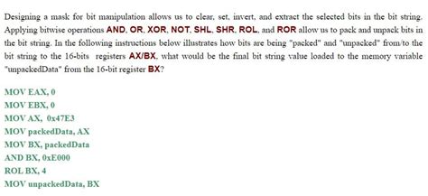 Image result for Explain Program to Mask 1 Bit Data of Memory Address 20 50H