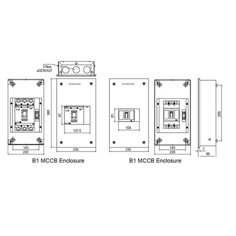 Buy Anchor UNO B0/B1 MCCB Enclosure Online - Technocart.com