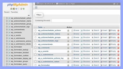 Local Database WordPress 的图像结果