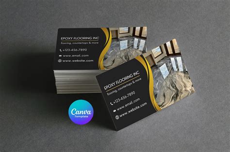 Epoxy Business Card Template, Epoxy Flooring Business Card, Epoxy ...