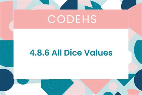 Rolling Dice CodeHS 的图像结果