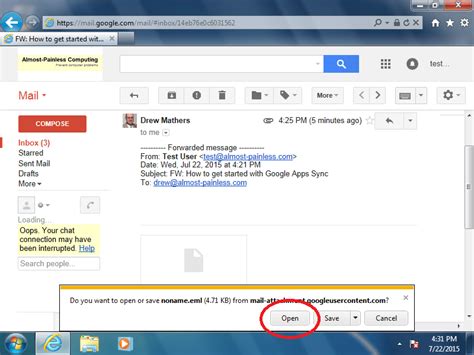 Open Mail File 的图像结果